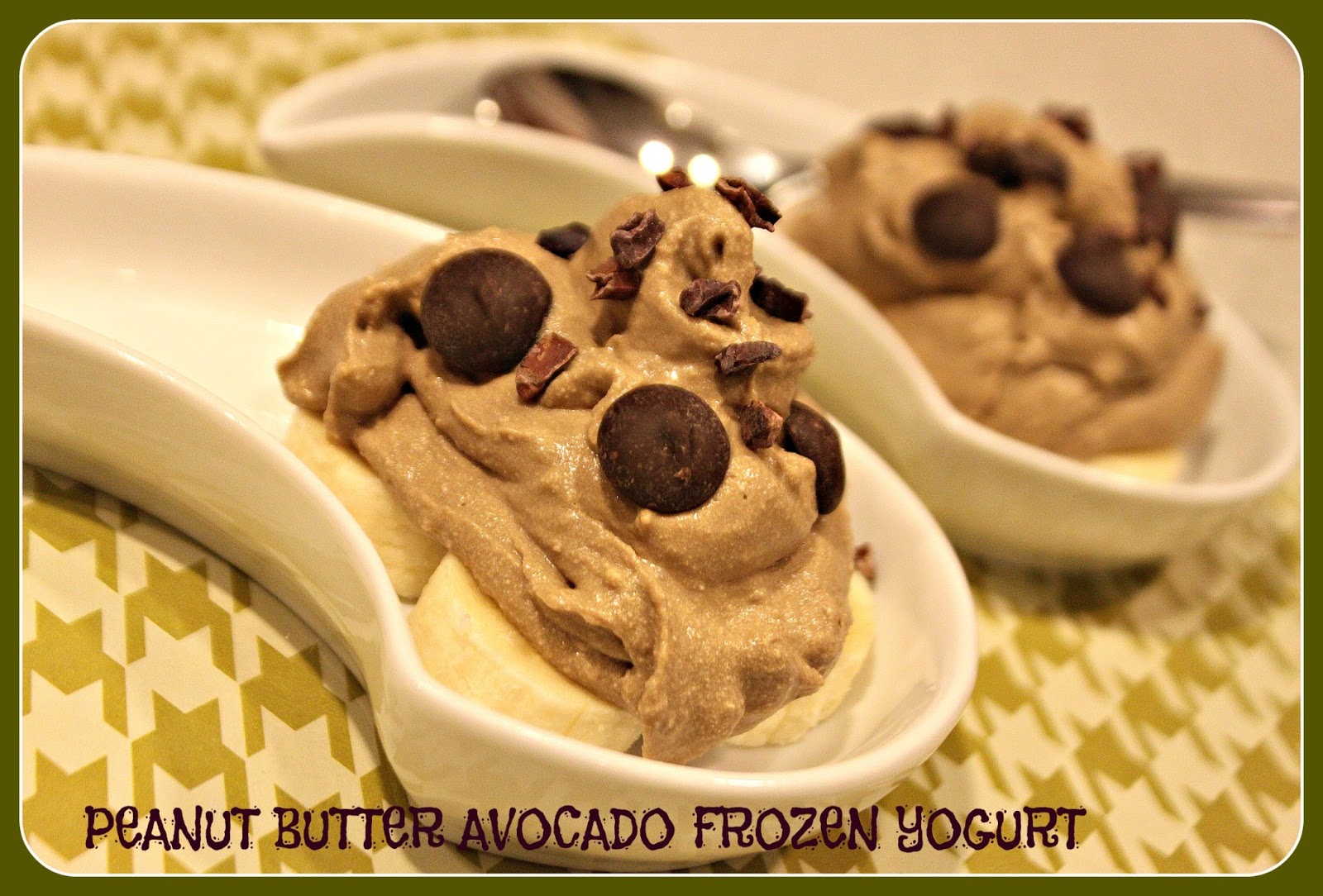 MamaEatsClean Peanut Butter Avocado Frozen Yogurt I can't believe I