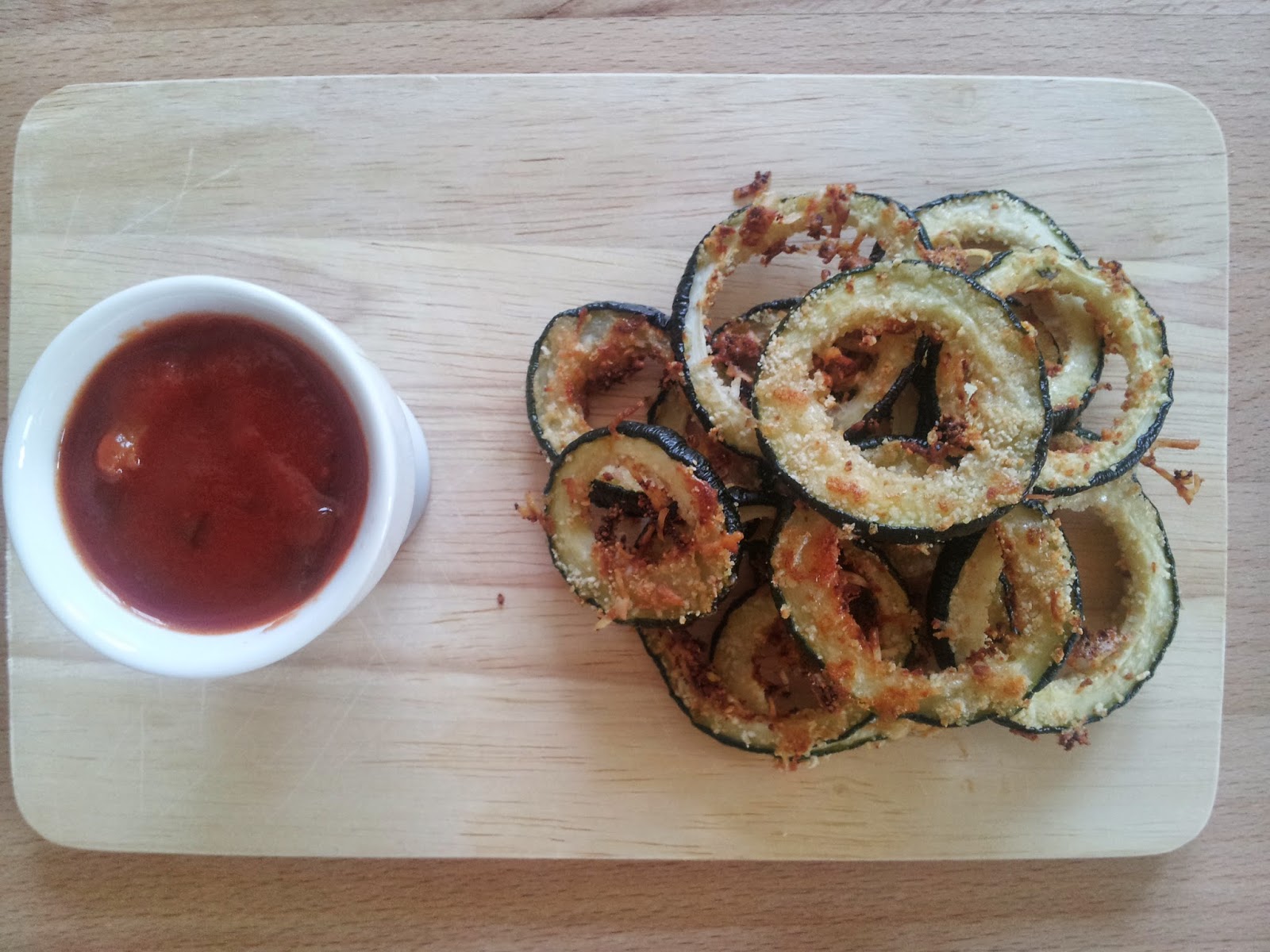 Love, Thyme and Honey Oven Fried Zucchini Rings