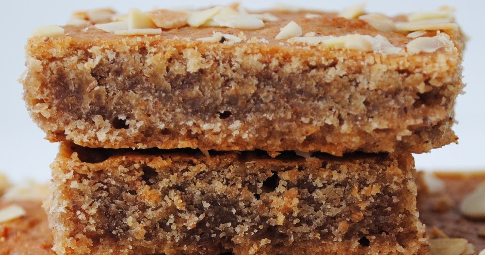 sweet faux real Vegan Almond butter Blondies