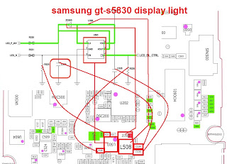 حل مشكلة اضاءة الشاشة سامسونج S5830i Samsung+gt-s5830+display+light