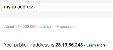 Google now let you find your IP address via search query - Sorry  whatismyip.com - Pureinfotech