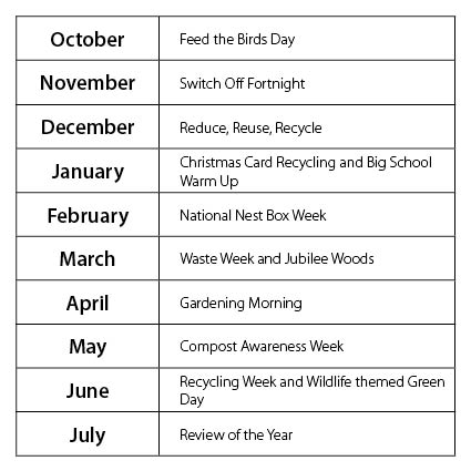 Eco events calendar