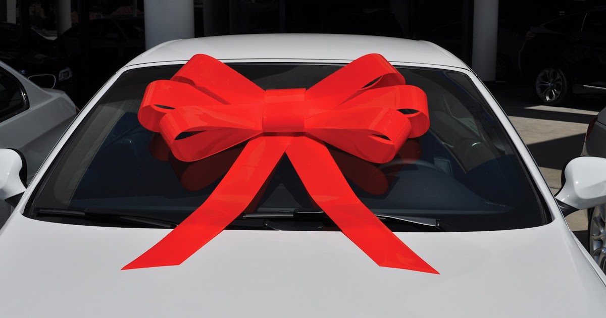 EZ Lettering Service Holiday Car Bows, Windshield Bows, Car Top Bows