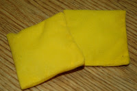 yellow bean bag