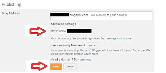 kolom untuk nama domain