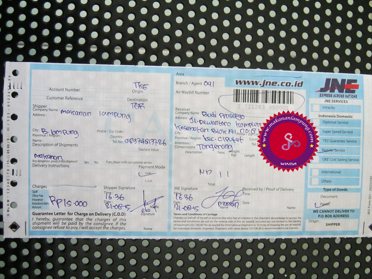 Resi Oleh Oleh Lampung Pusat Makanan Khas Lampung Online