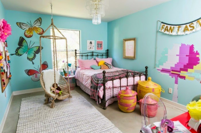 Dormitorios con mucho color para niñas - Ideas para decorar dormitorios