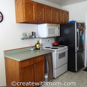 Create With Mom Our Cabinet Transformation Using Rust Oleum