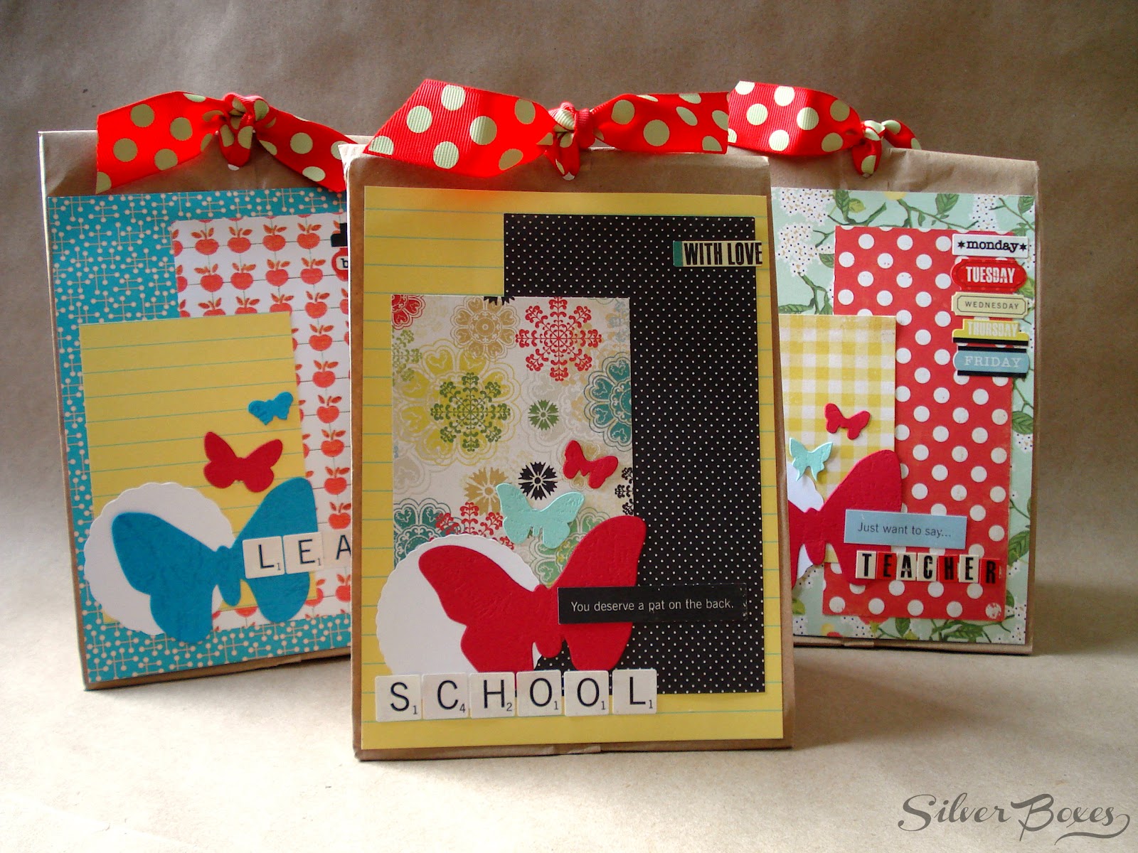 Silver Boxes Treat Bags for Teacher