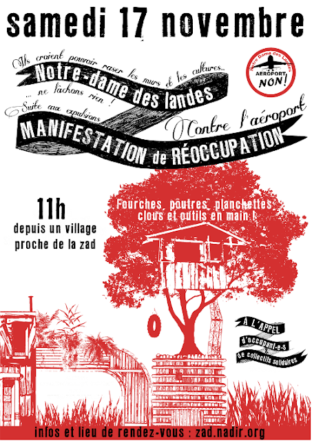Affiche manif notre dame des landes 17 novembre 2012