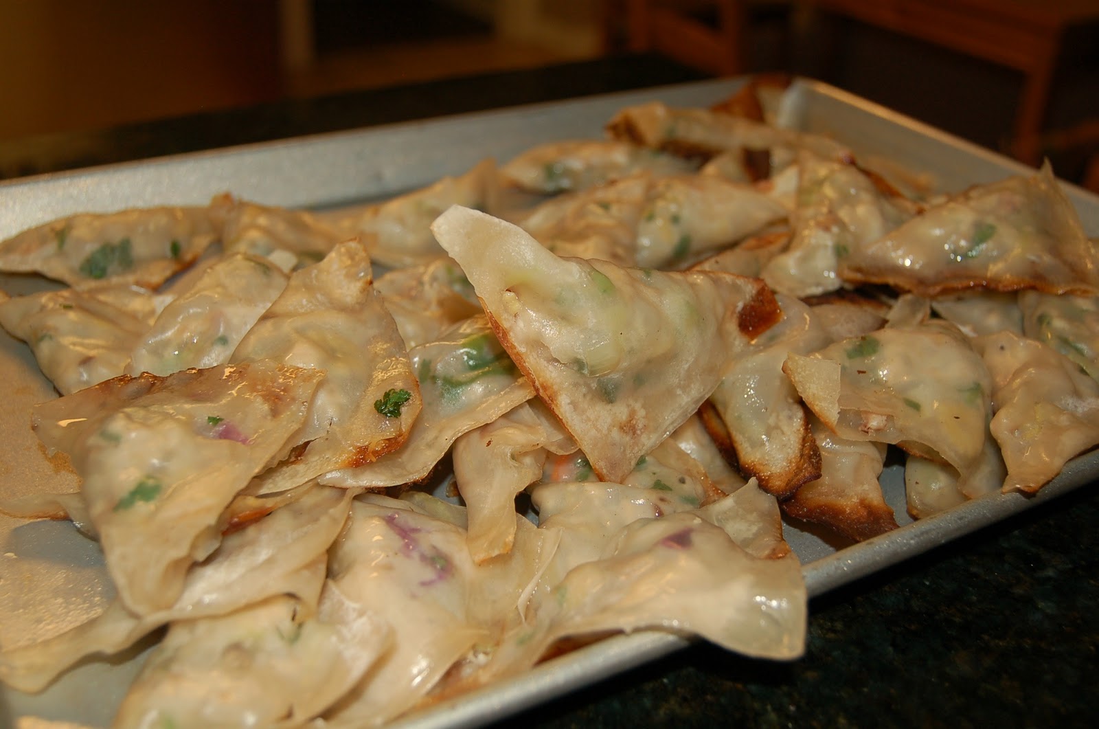 The Zesty Spoon Asian Pot Stickers and Sesame Dipping Sauce