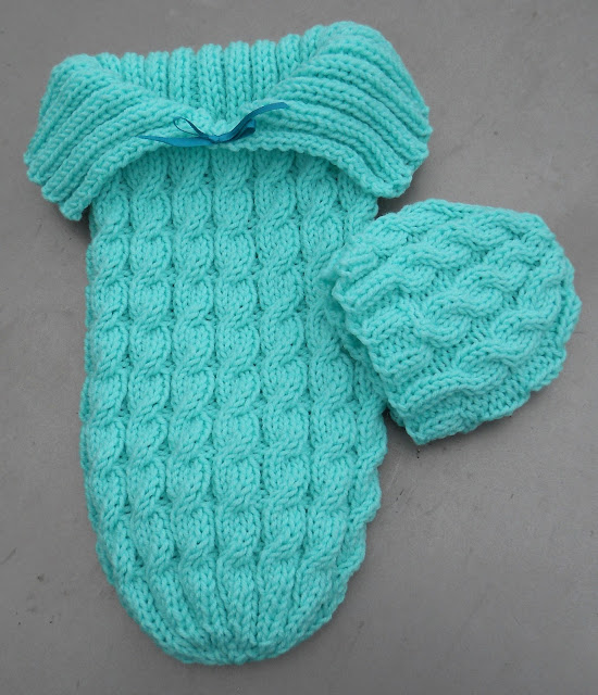 crochet snuggle sack baby
