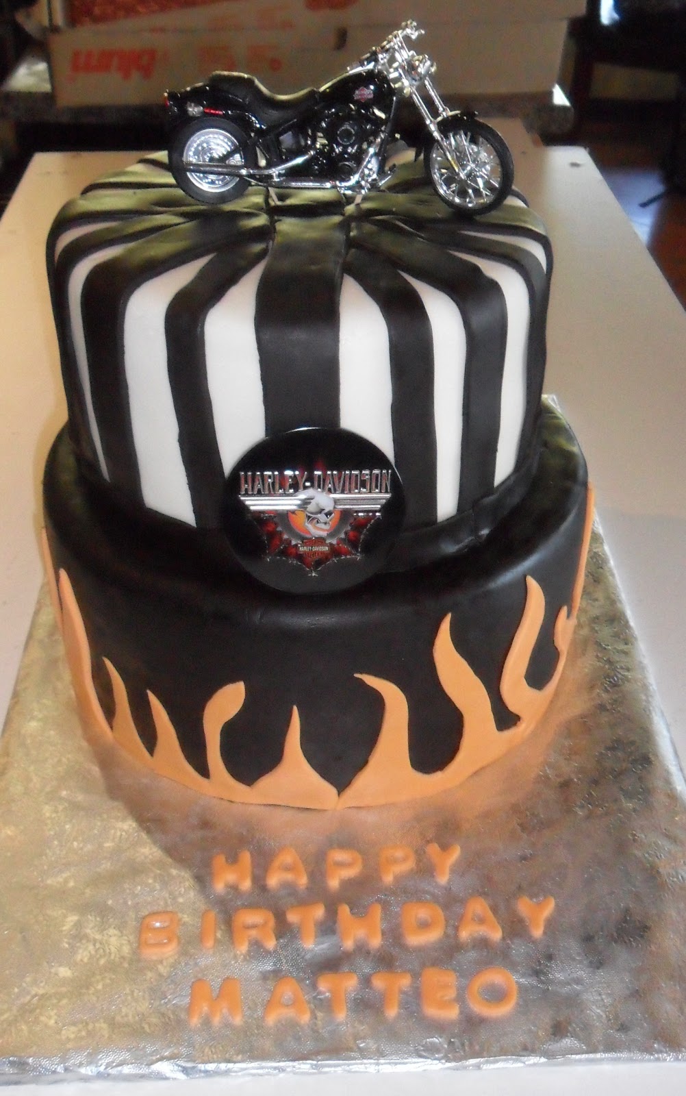 Larry The Cake Guy Harley Davidson Birthday