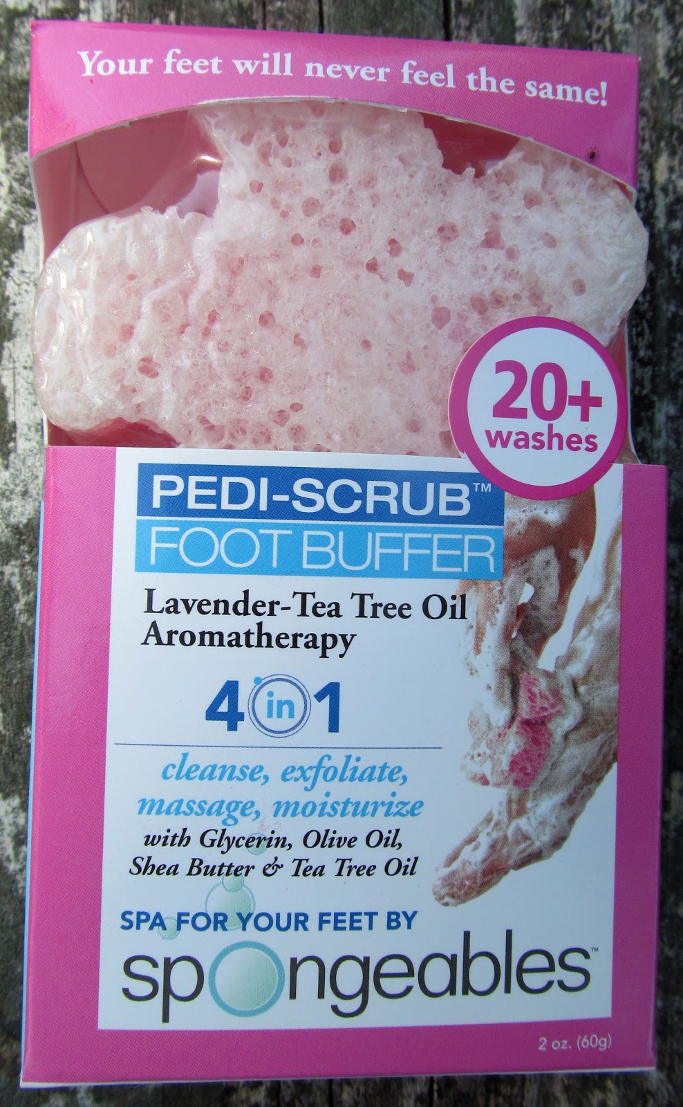 Bon Vivant Beauty Spongeables PediScrub Foot Buffer