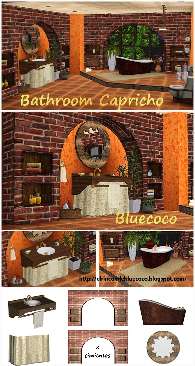 Укомплектованные ванные комнаты Blue_Bathroom+Capricho