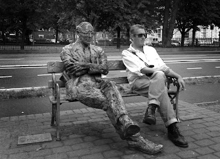 Myself and Paddy Kavanagh on the banks of the canal (Photo: Jim Lowney)
