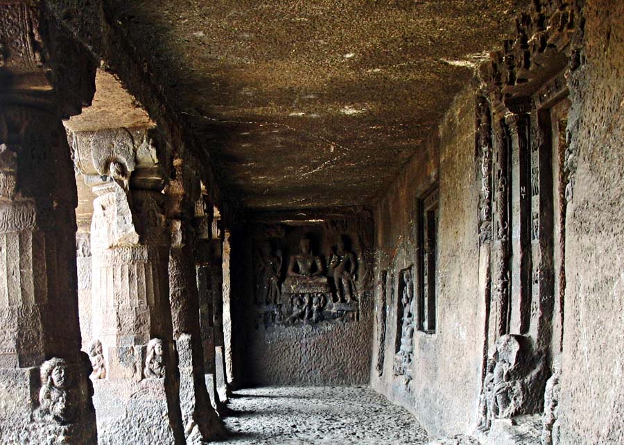 Stock Pictures Aurangabad Caves Exterior