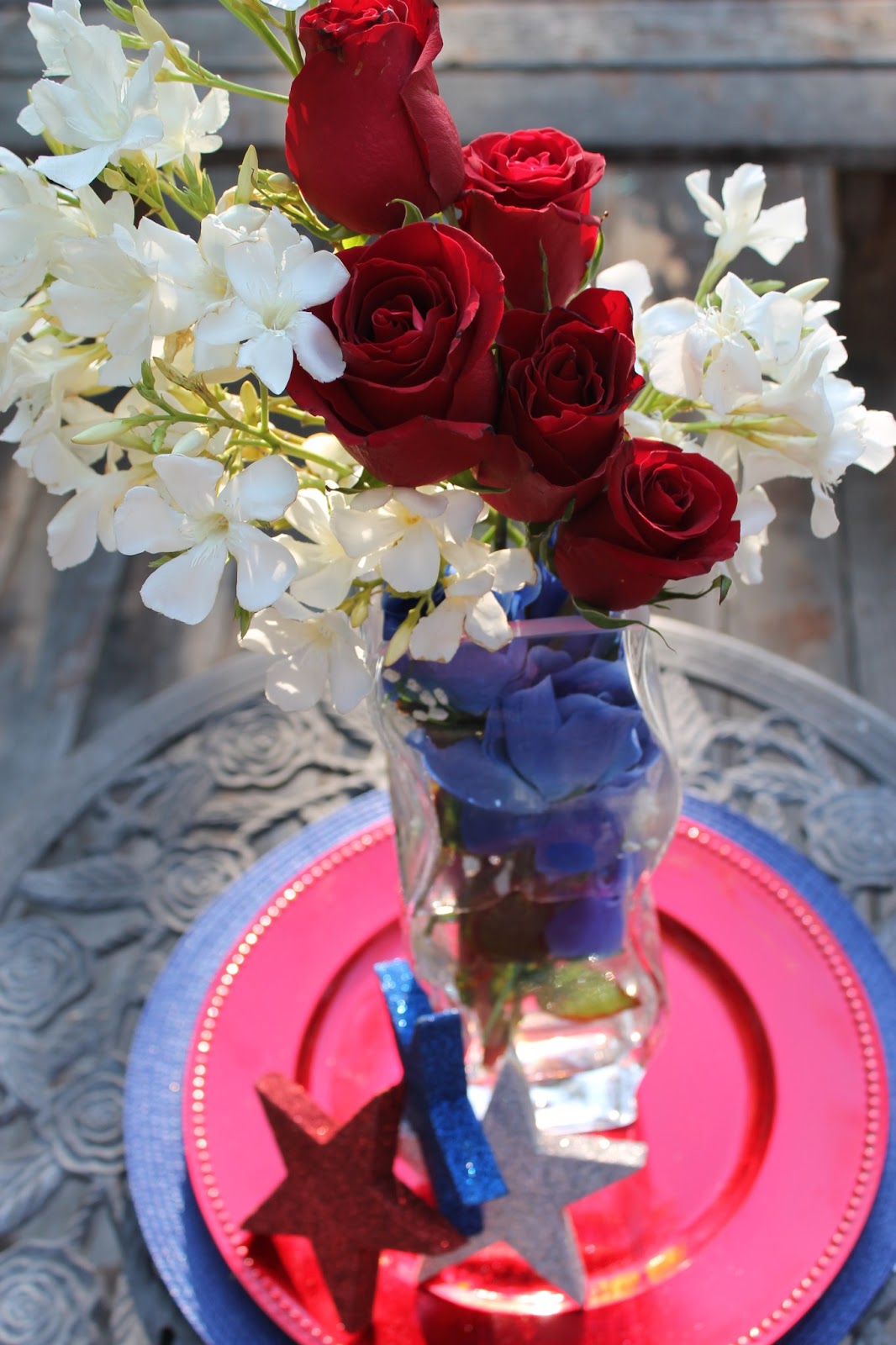 Floral Arrangement Red, White and Blue The Art of Events