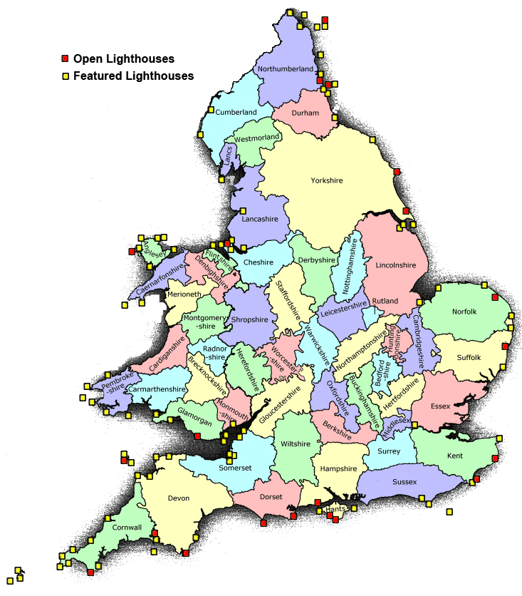 Mapa de Inglaterra
