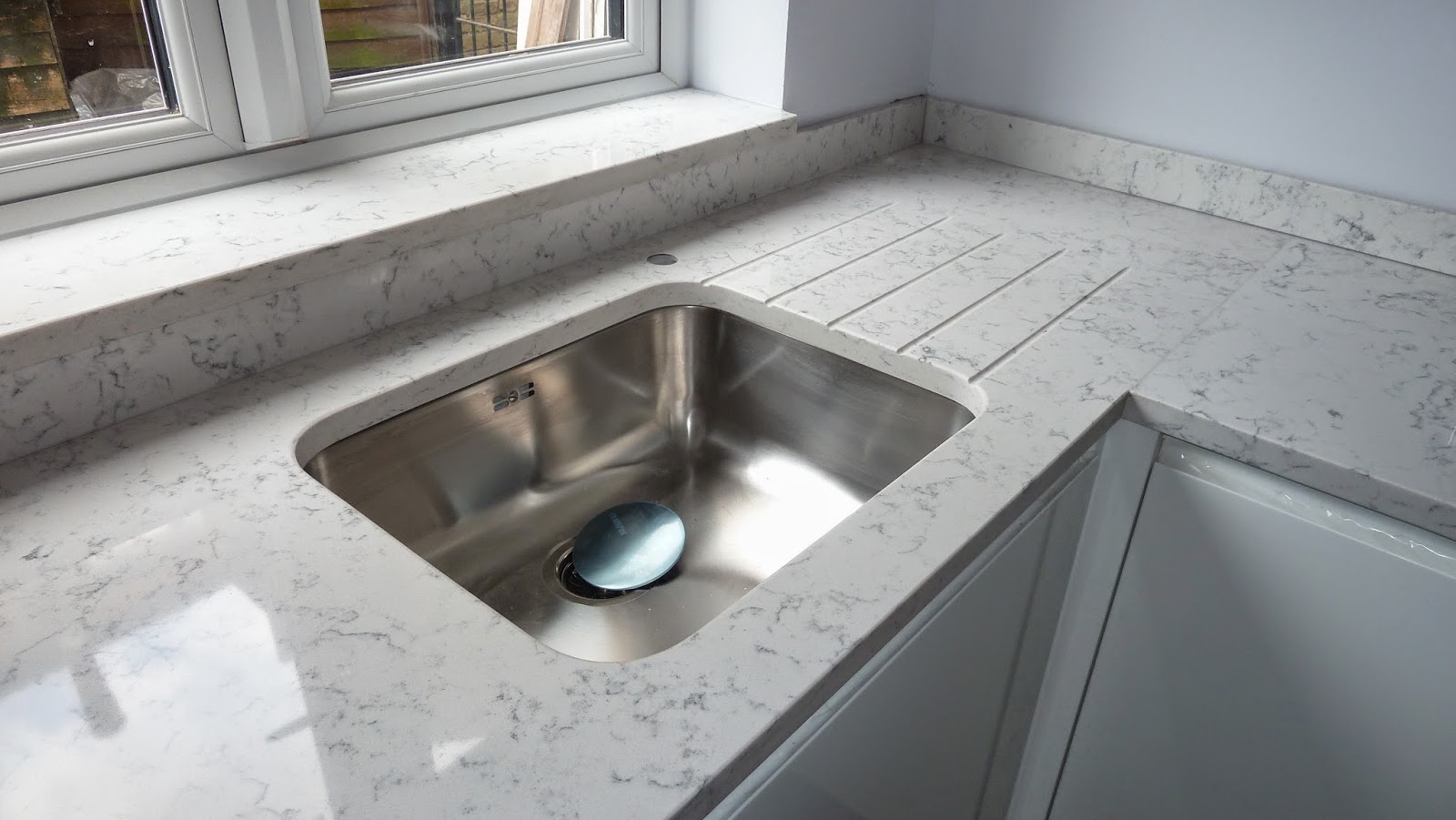 My Victorian Terrace Refurb Kitchen Progress Quartz worktops installed