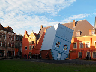 Upside down house in Lille, France