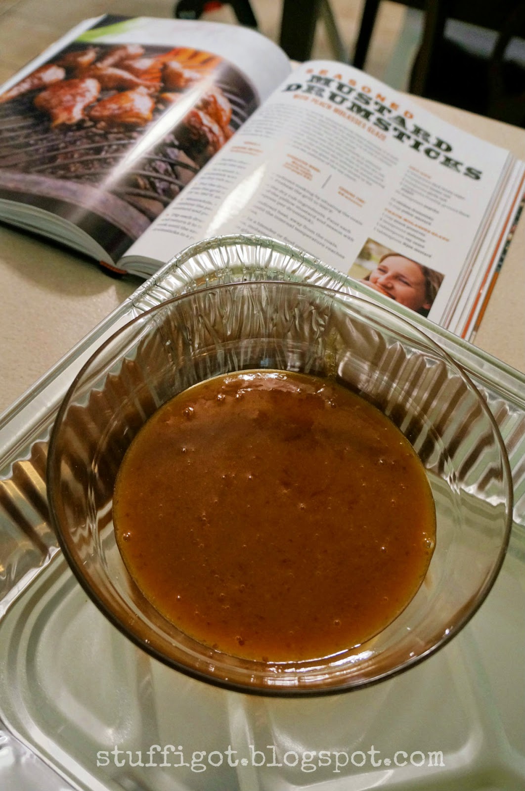 Crafty And Wanderfull Life Seasoned Mustard Drumsticks with Peach