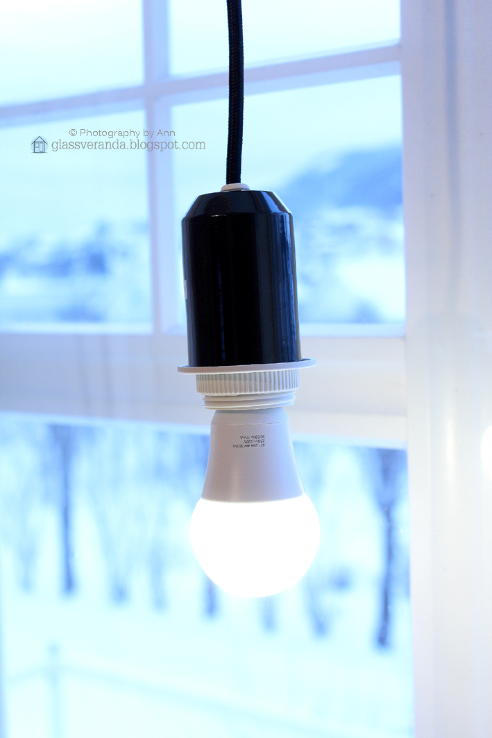 Glassveranda: tøff liten vinduslampe, enkelt design, for lys ...