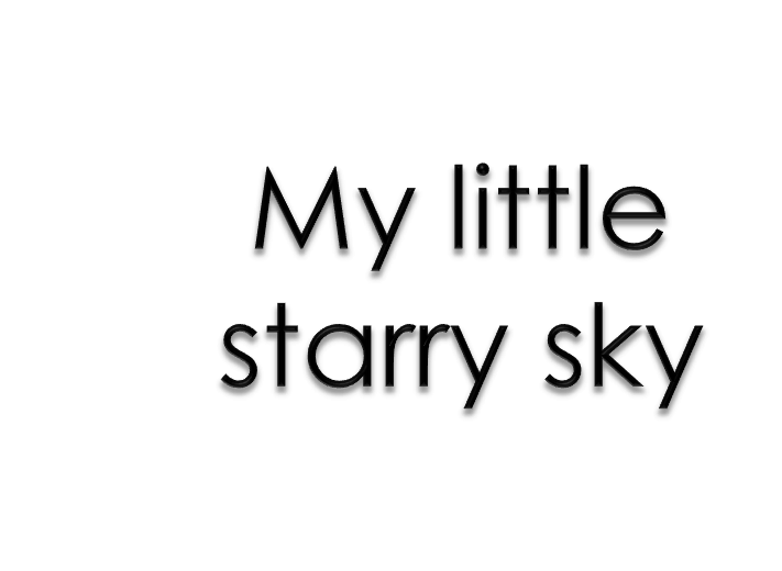 My little starry sky