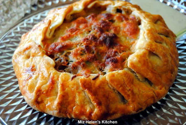 Zucchini caramelized onion galette