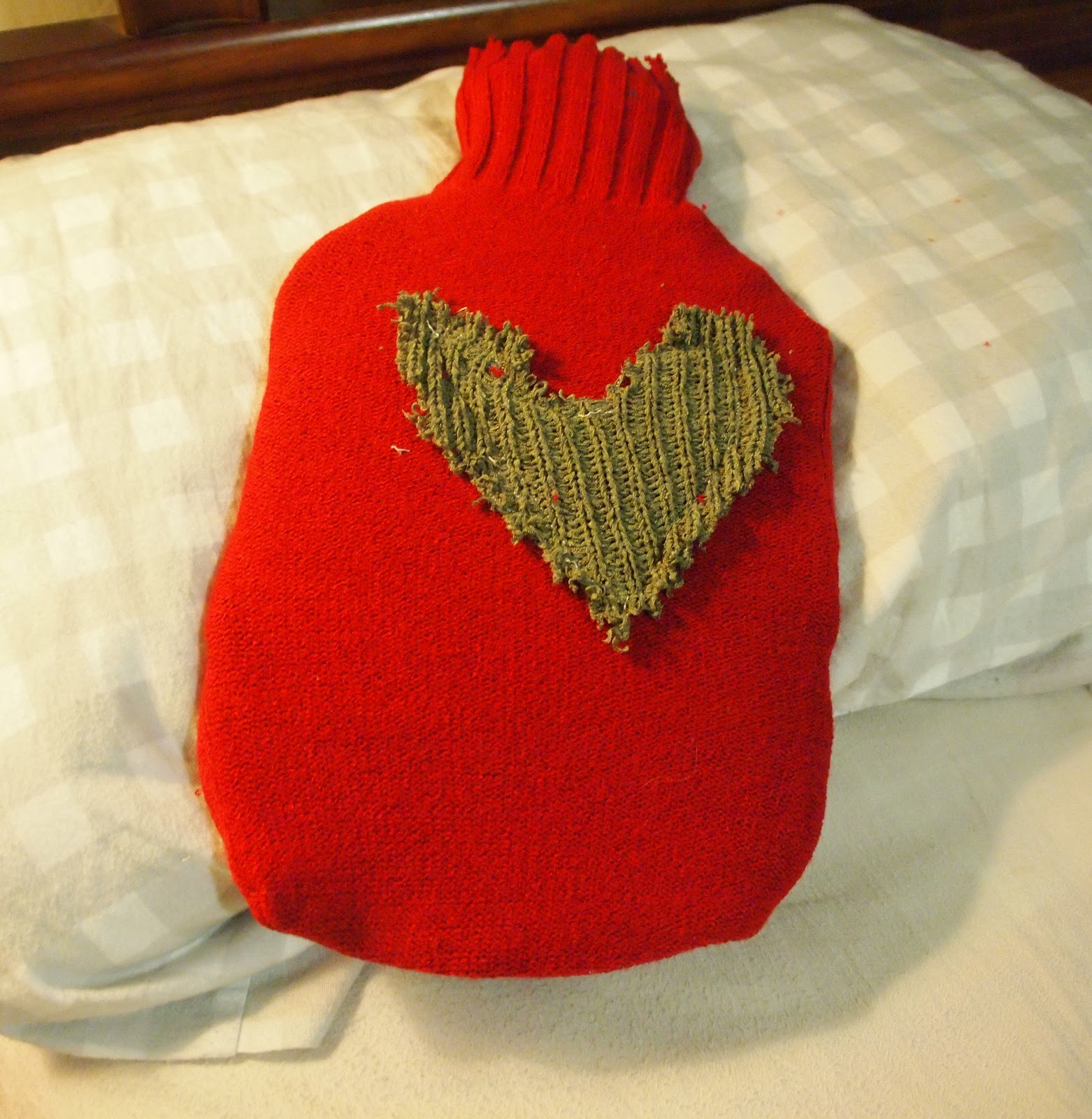 THE THRIFTY CHALLENGE A hot water bottle jumper.