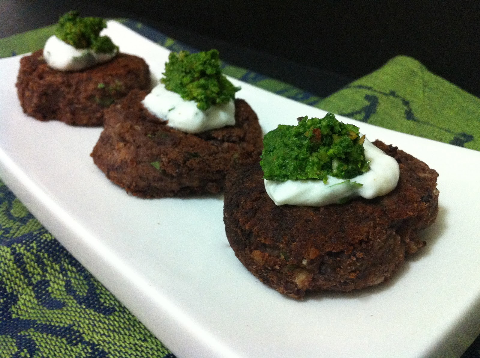 It's a savoury life Black Bean Cakes