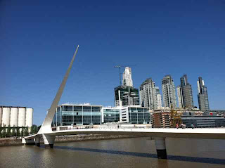 Puerto Madero, where big hotels, office buildings and a busy port make for tourist comfort.