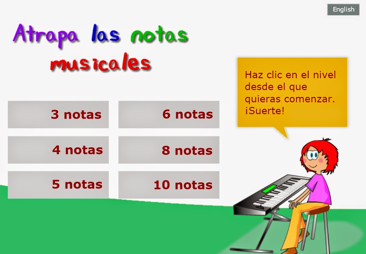 MÚSICA DIVERTIDA JUEGO ATRAPA LAS NOTAS MUSICALES (6 NIVELES)