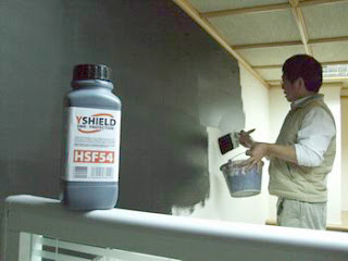 3. 局長室牆壁使用 HSF-54 電磁波屏蔽漆塗裝