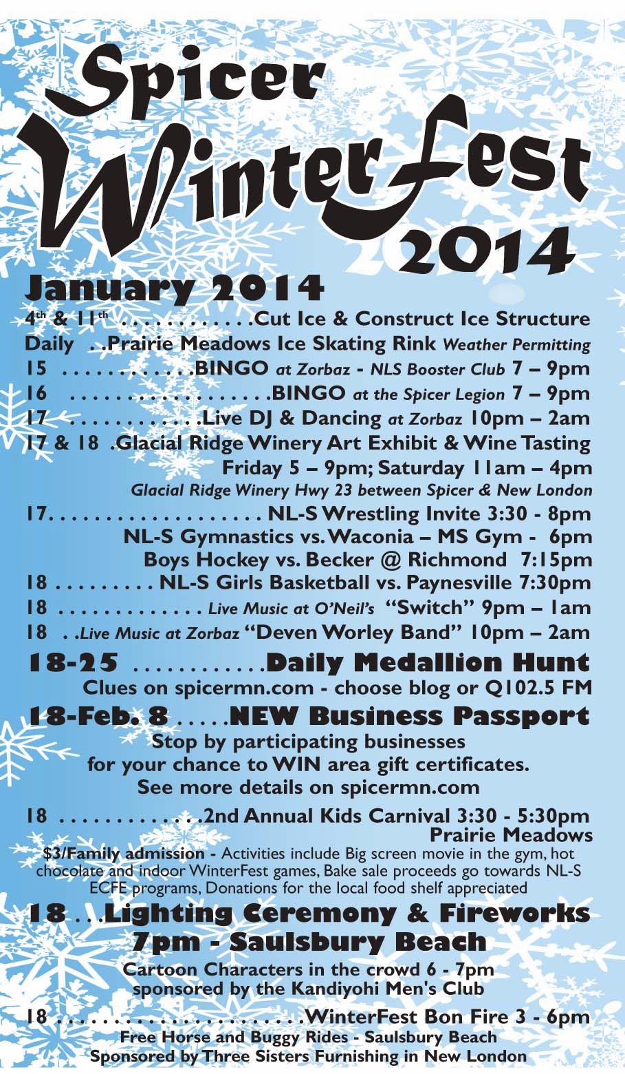 Spicer Mn Event Calendar Lanna Nerissa