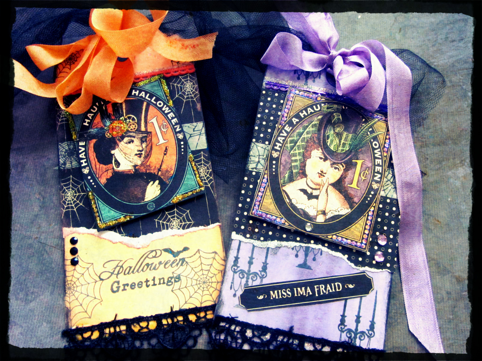 **FREE ViNTaGE DiGiTaL STaMPS** Vintage Halloween Stamp Set