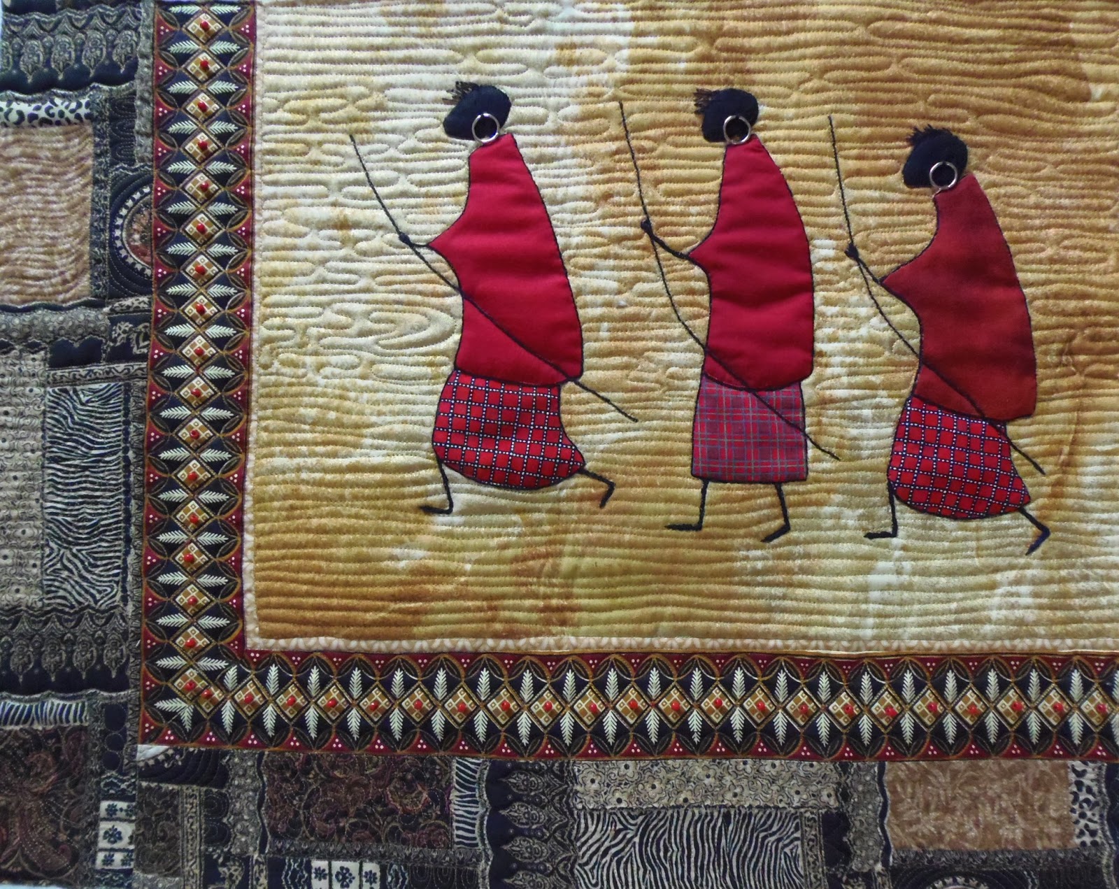 Faeries and Fibres Threads of Africa Quilt