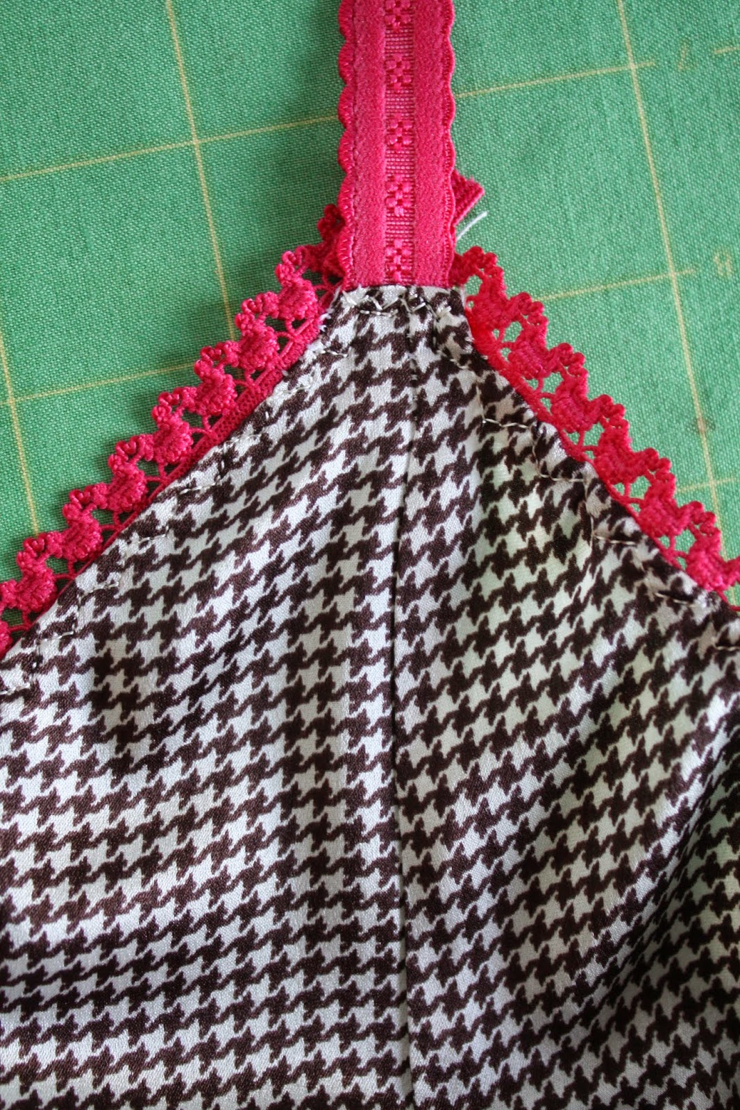 Nicole at Home Tutorial sewing picot elastic on underwear and camisoles