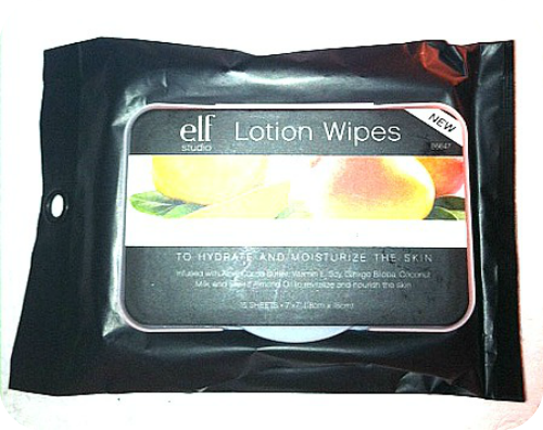 ELF Lotion Wipes in Sweet Mango Elf Cosmetics Studio Line Lotion Wipes