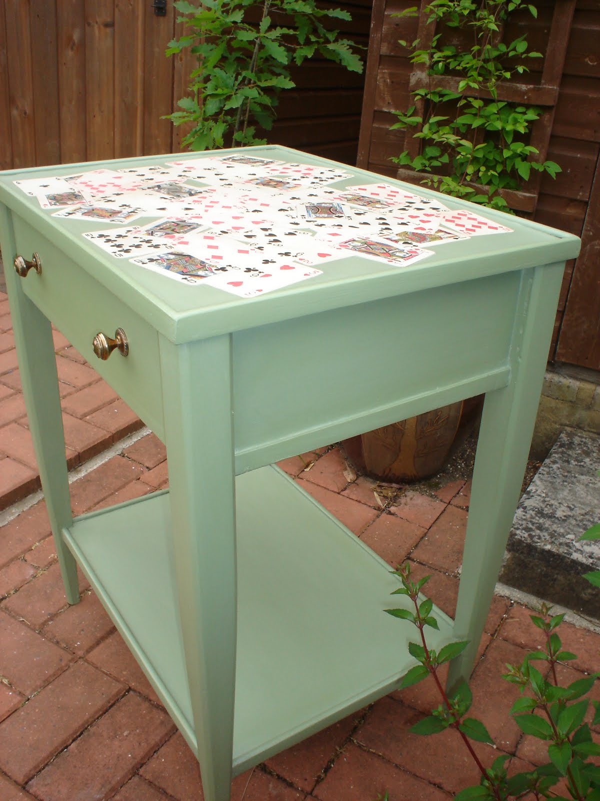 Smithy's Painted Furniture "card" table......
