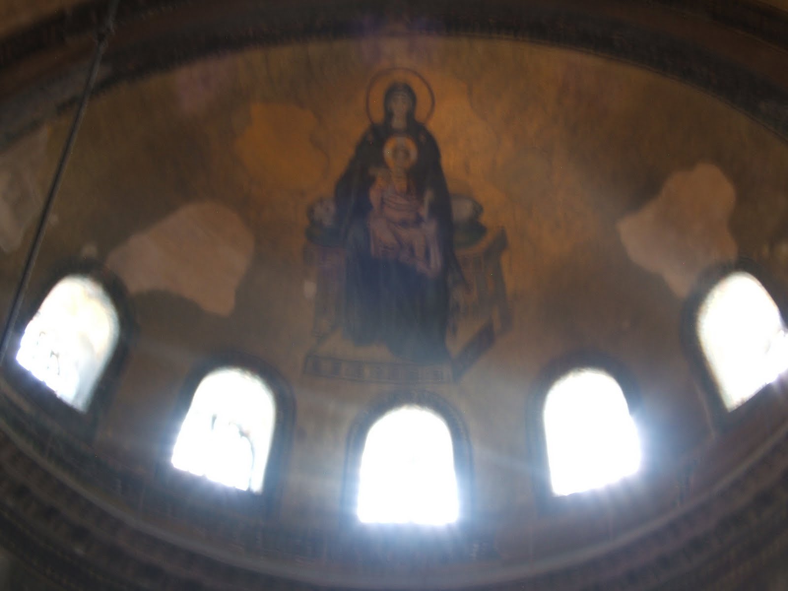 Walking into this space was a breathtaking experience. Madonna and Child, Ayasophia church- Istanbul, Turkey