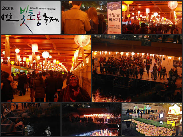 making their own lantern, writing their wishes on it Seoul Lantern Festival 2015 | www.meheartseoul.blogspot.sg