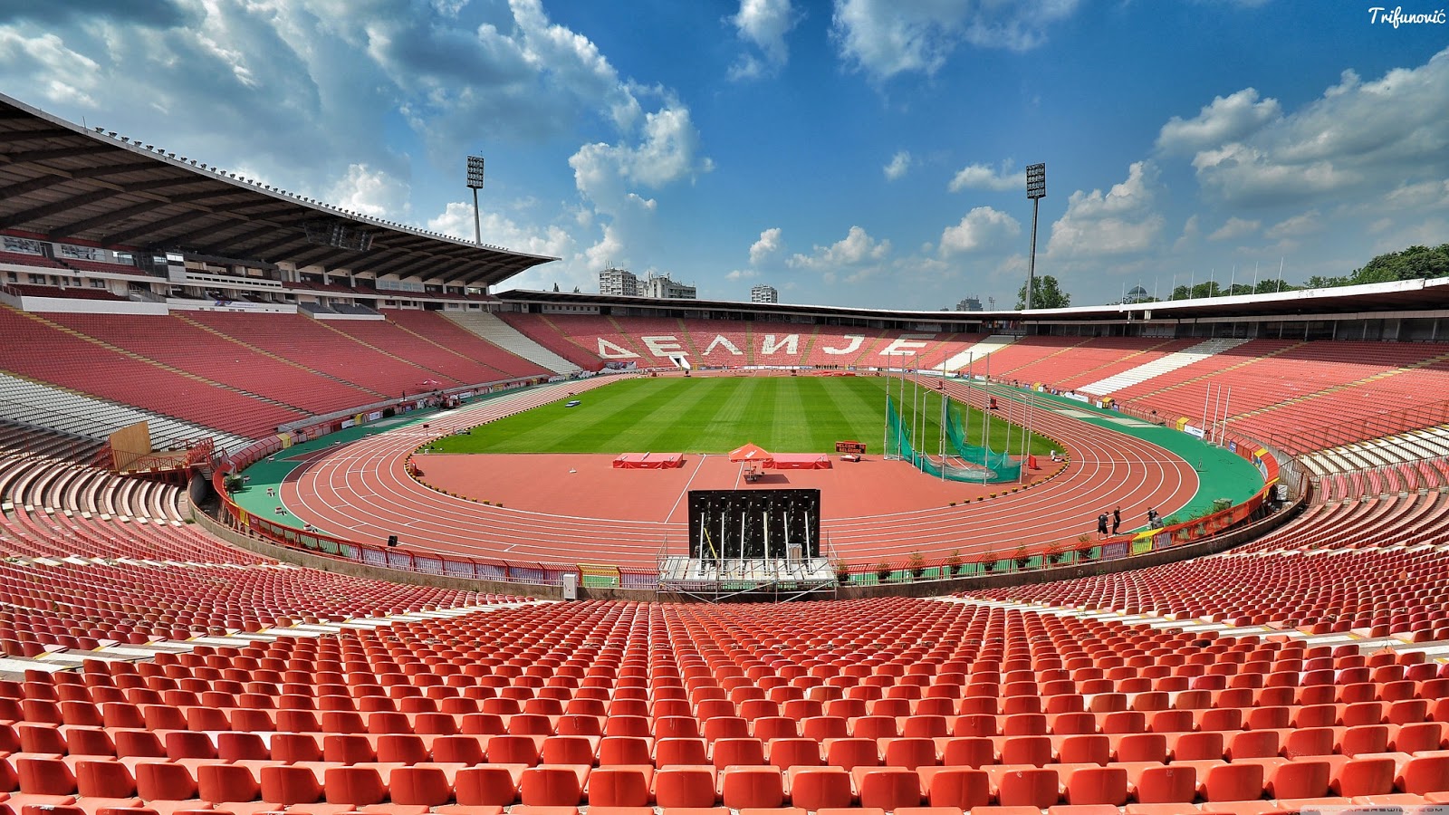 Red Star Belgrade Stadium Marakana 3840x2160 DipaWallpaper