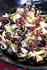 Green Cabbage & Red Curly Kale Slaw w/ Orange Sesame Dressing