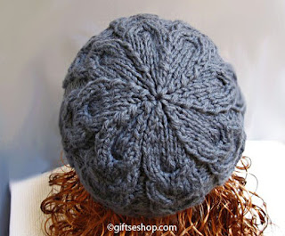 Knitting pattern cable beanie hat