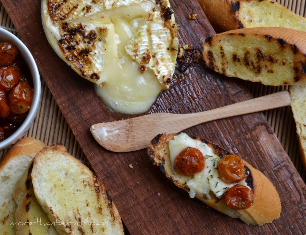 more than burnt toast Grilled Brie and Ciabatta Topped with Slow