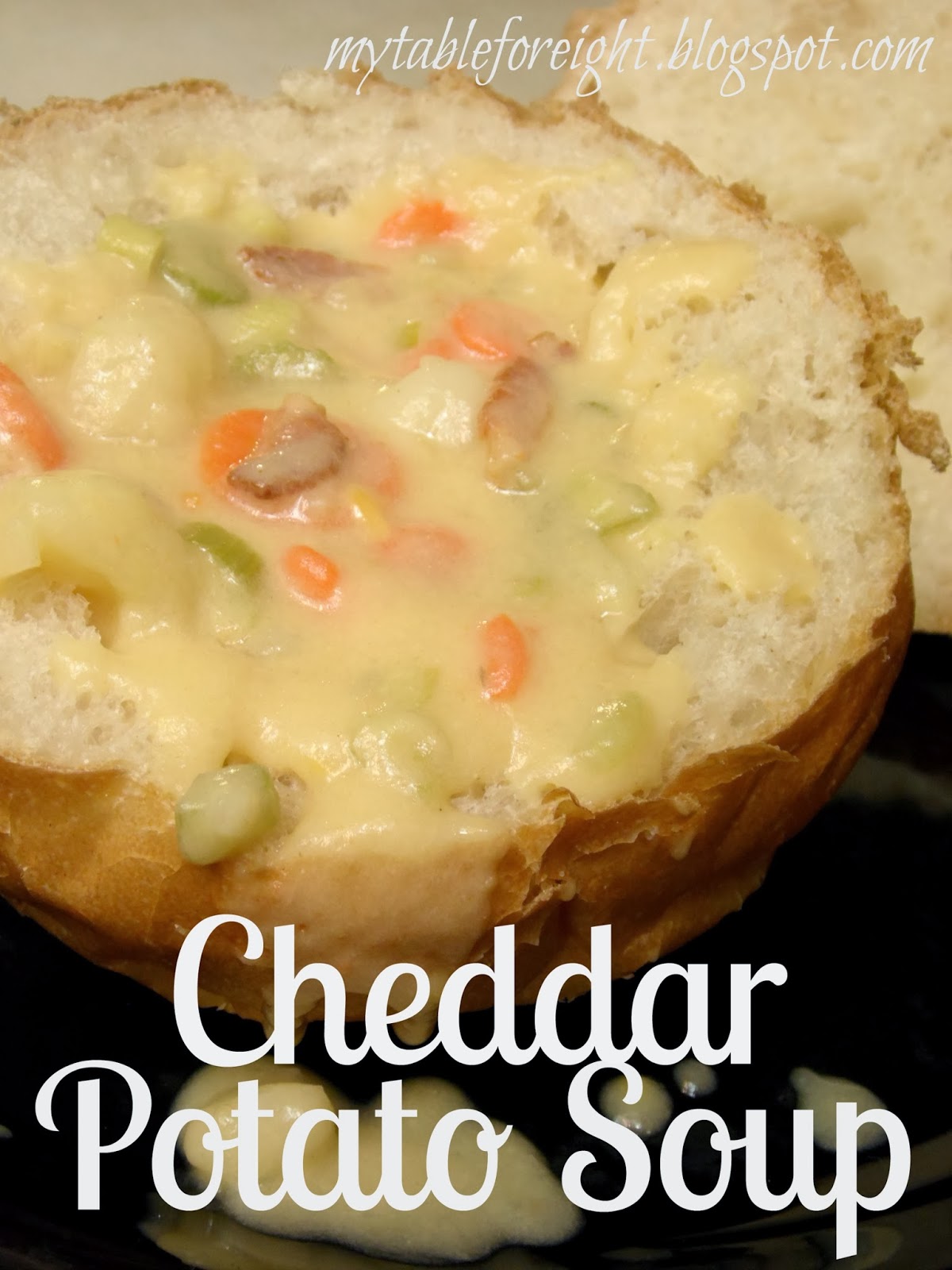 My Table For Eight {by Jen} Cheddar Potato Soup