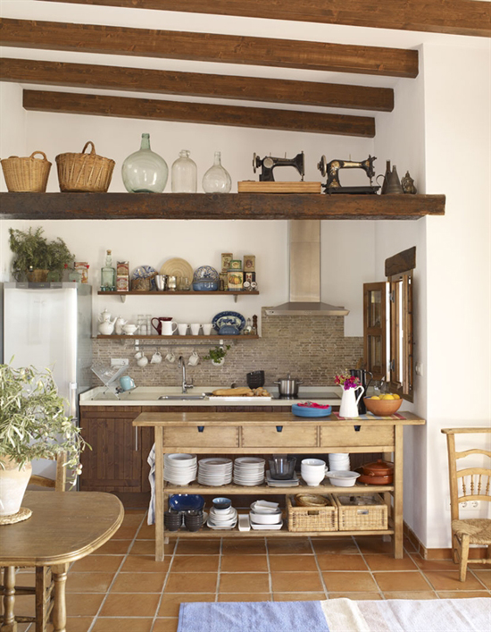 Modern rustic kitchen. Photo via IKEA Family live.