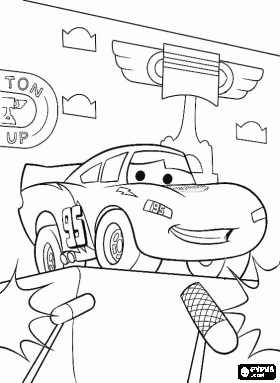 Professor Márcio: Carros 2 - Relampago McQueen - Para colorir