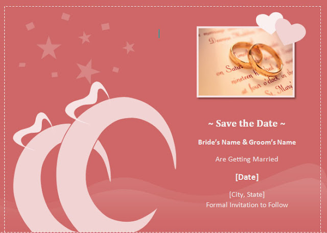 Save The Date Wedding Invitation Cards